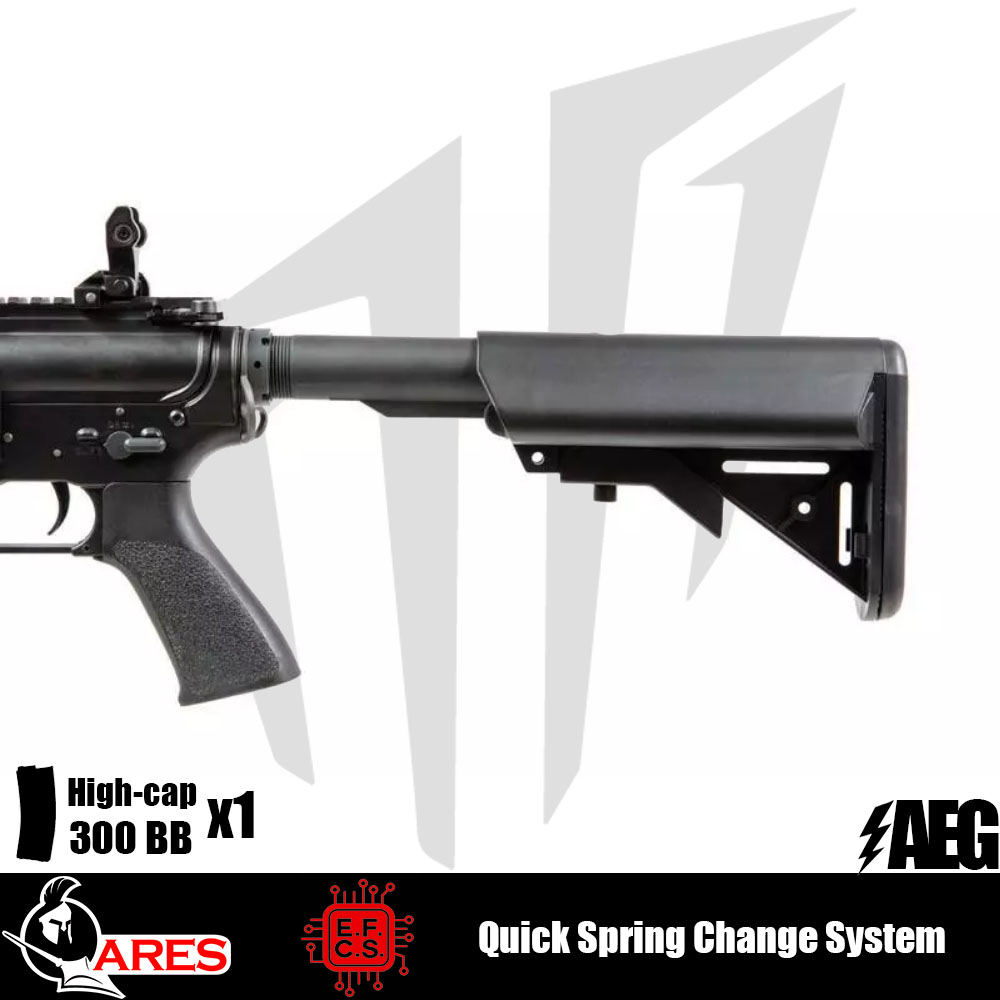 Ares M4 CQB4 Airsoft Tüfeği Siyah