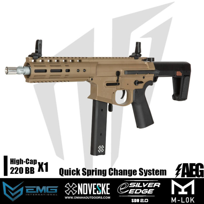 EMG Noveske Space Invader 9mm PCC Airsoft Tüfeği – Tan