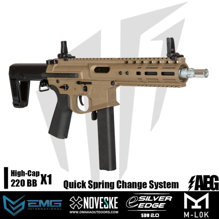 EMG Noveske Space Invader 9mm PCC Airsoft Tüfeği – Tan