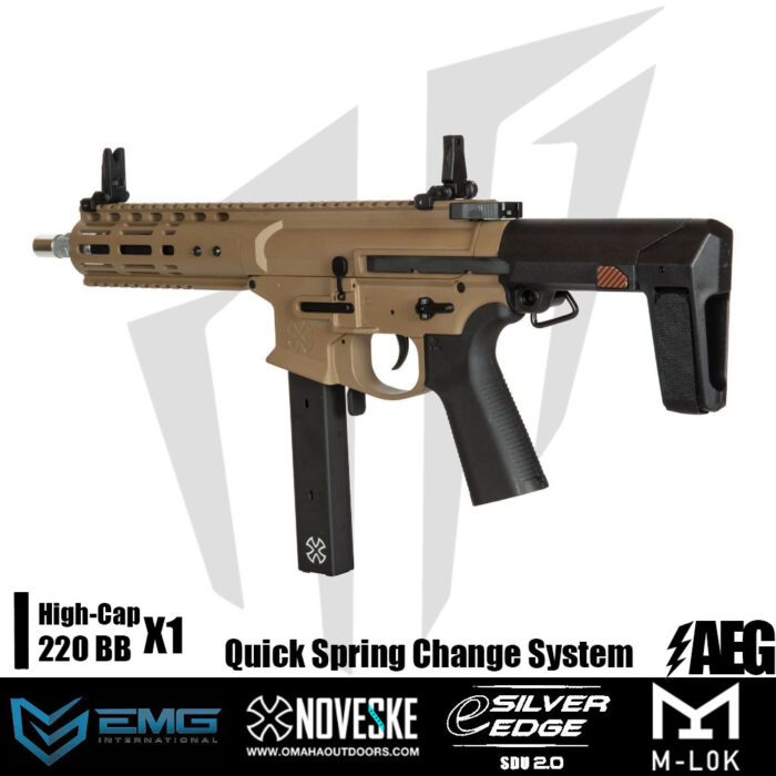 EMG Noveske Space Invader 9mm PCC Airsoft Tüfeği – Tan