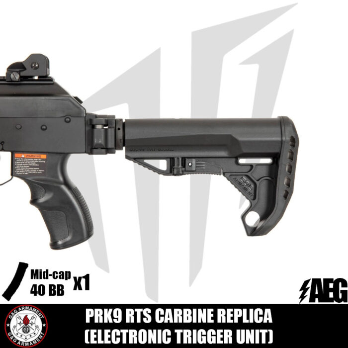 G&G PRK9 RTS Airsoft Tüfeği Siyah