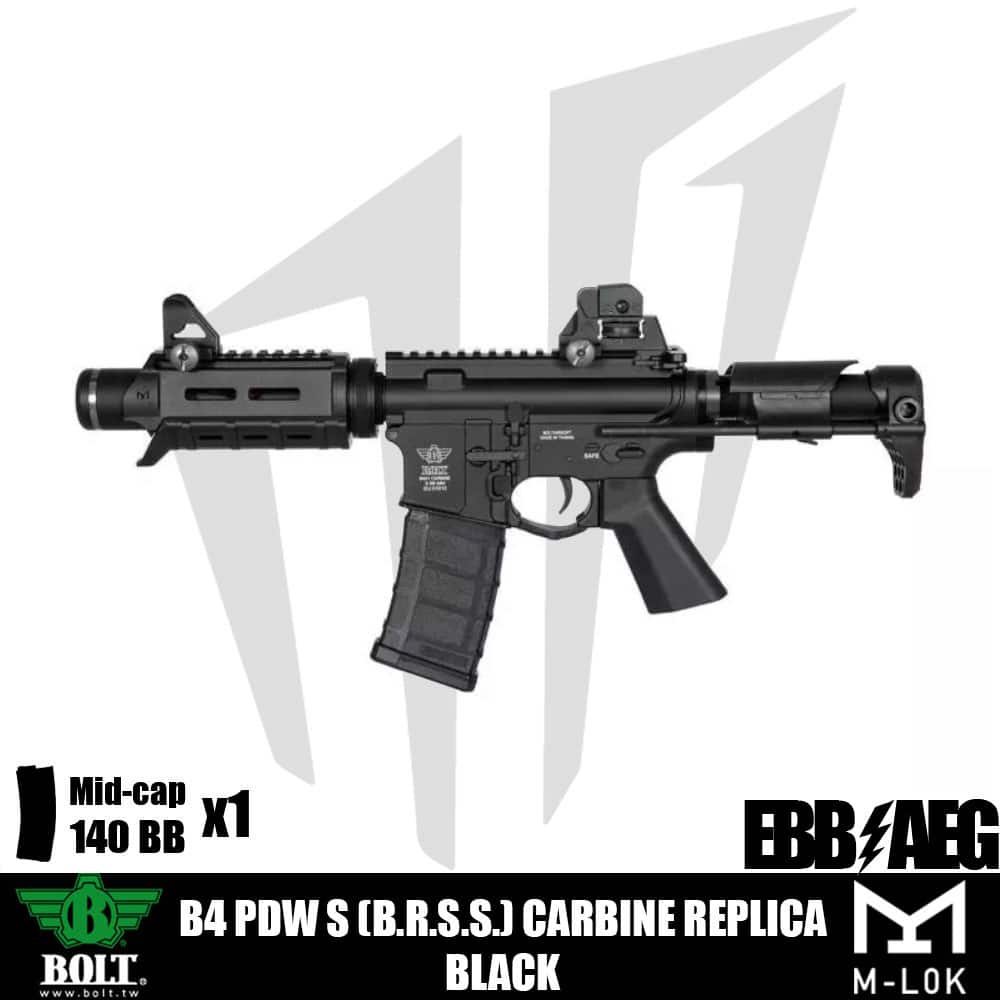Bolt® B4 PDW S (B.R.S.S.) Airsoft Tüfeği Siyah Bolt® B4 PDW S (B.R.S.S.) Airsoft Tüfeği Siyah