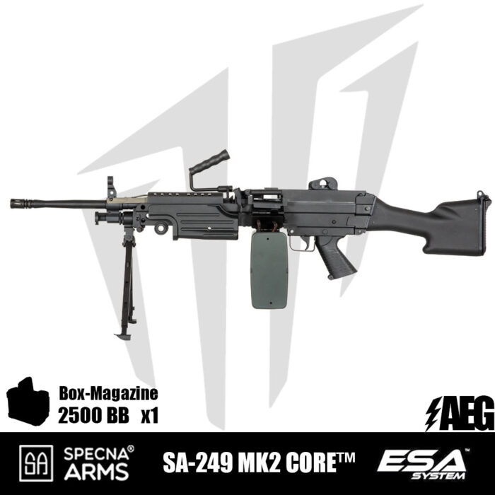 Specna Arms SA-249 MK2 CORE™ LMG Airsoft Tüfeği Siyah