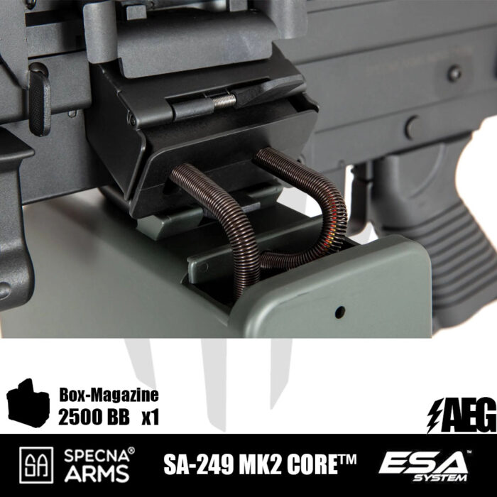 Specna Arms SA-249 MK2 CORE™ LMG Airsoft Tüfeği Siyah