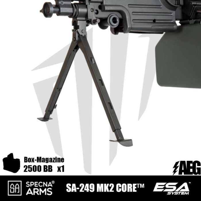 Specna Arms SA-249 MK2 CORE™ LMG Airsoft Tüfeği Siyah