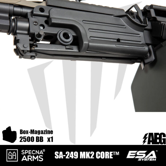 Specna Arms SA-249 MK2 CORE™ LMG Airsoft Tüfeği Siyah
