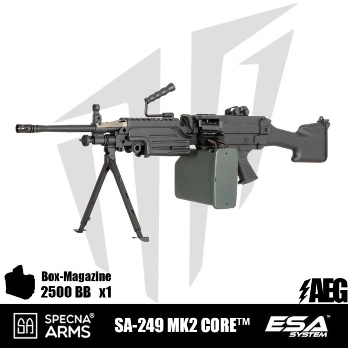 Specna Arms SA-249 MK2 CORE™ LMG Airsoft Tüfeği Siyah