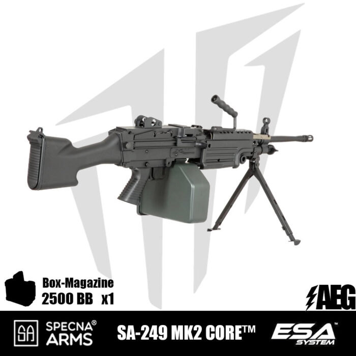 Specna Arms SA-249 MK2 CORE™ LMG Airsoft Tüfeği Siyah