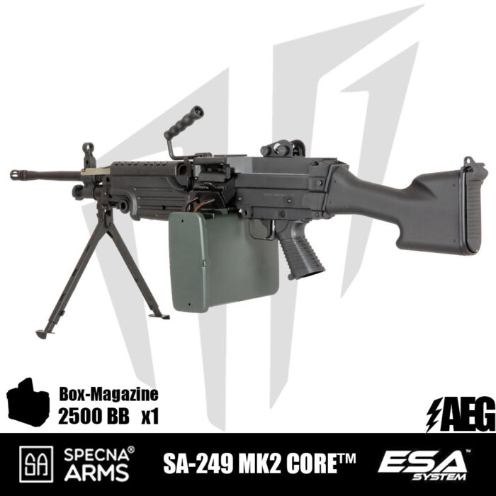 Specna Arms SA-249 MK2 CORE™ LMG Airsoft Tüfeği Siyah