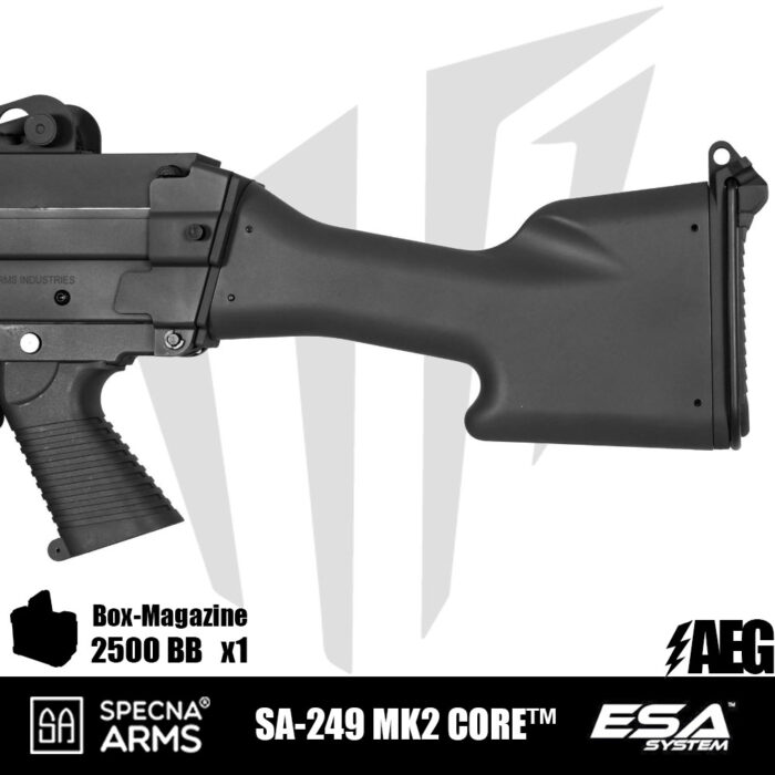 Specna Arms SA-249 MK2 CORE™ LMG Airsoft Tüfeği Siyah