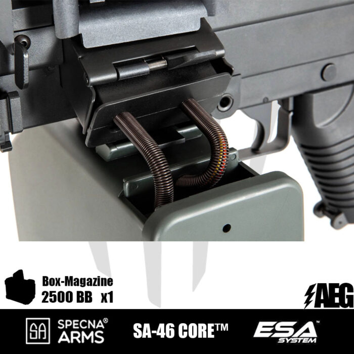 Specna Arms SA-46 CORE™ LMG Airsoft Tüfeği Siyah