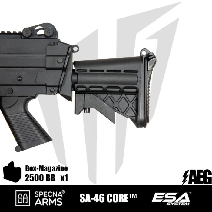 Specna Arms SA-46 CORE™ LMG Airsoft Tüfeği Siyah