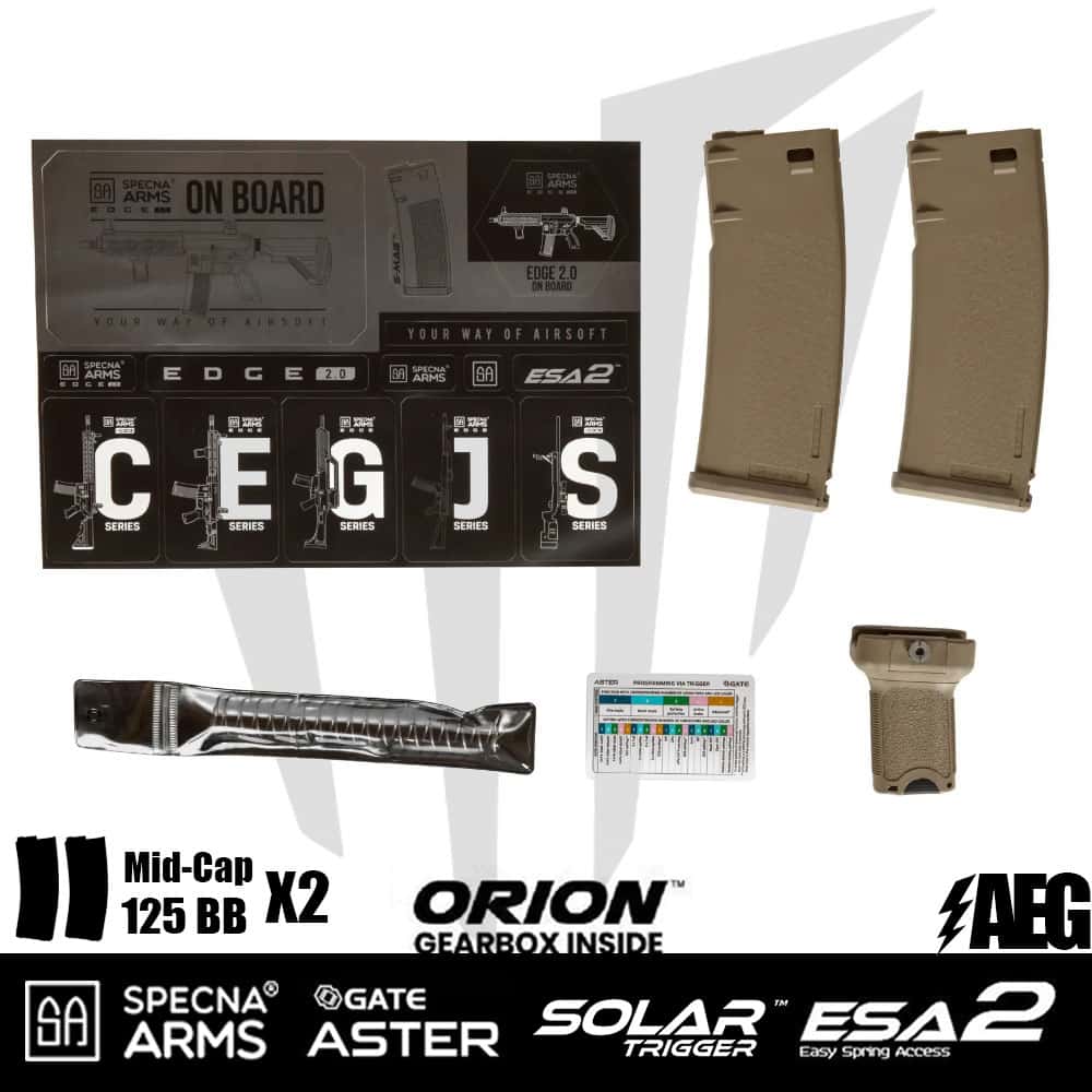 Specna Arms SA-H20 EDGE 2.0 Airsoft Tüfeği Chaos Bronz Specna Arms SA-H20 EDGE 2.0 Airsoft Tüfeği Chaos Bronz
