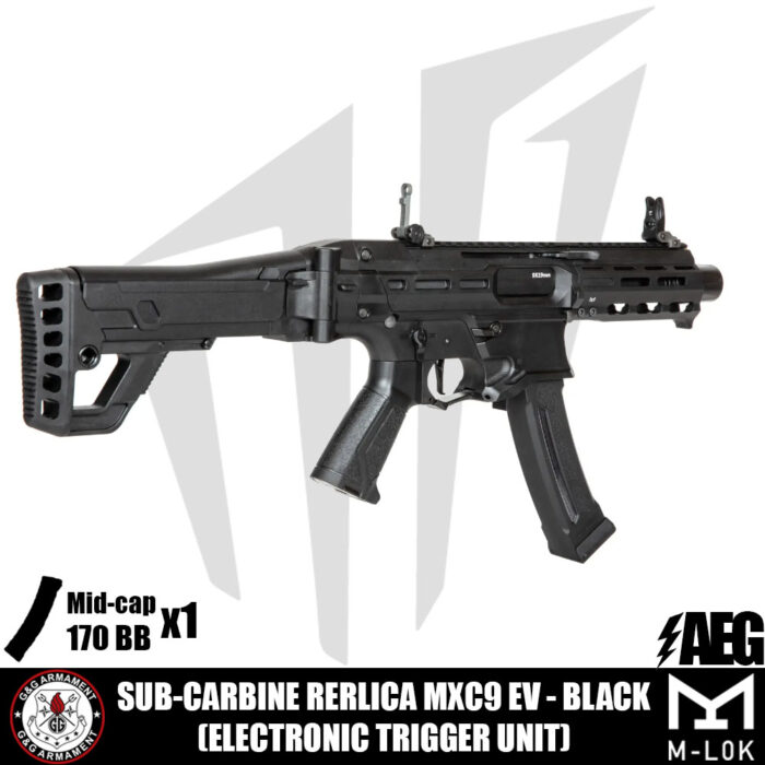 G&G Sub MXC9 EV Airsoft Tüfeği Siyah
