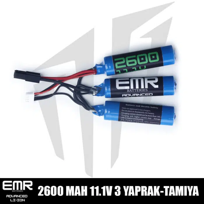 EMR 11.1V 2600 mAh 3 Yaprak Tamiya Lithium-Ion Pil