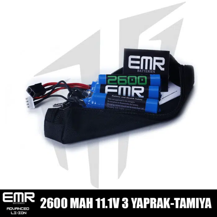 EMR 11.1V 2600 mAh 3 Yaprak Tamiya Lithium-Ion Pil
