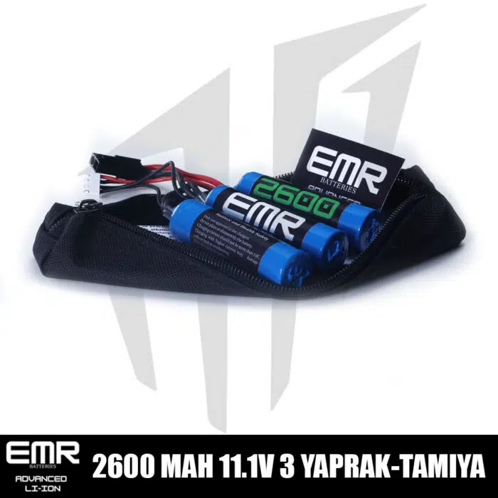 EMR 11.1V 2600 mAh 3 Yaprak Tamiya Lithium-Ion Pil
