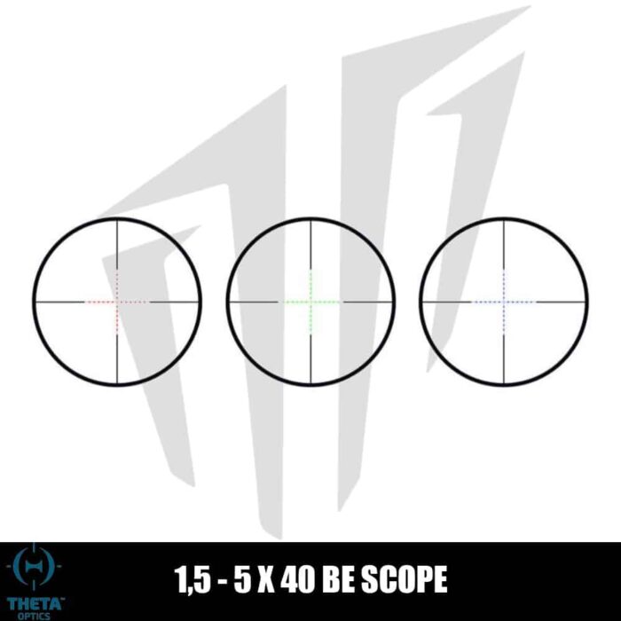 Theta Optics 1.5-5×40 BE Dürbün Siyah