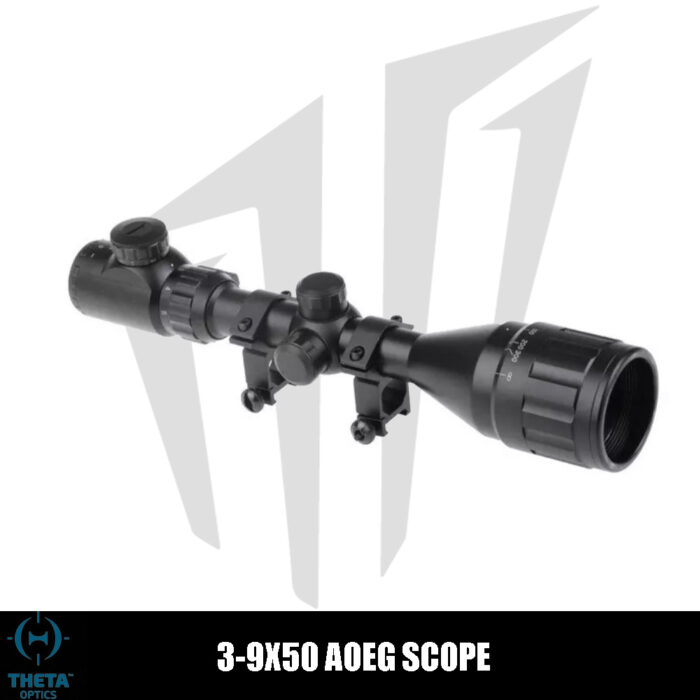 Theta Optics 3-9×50 AOEG Dürbün – Siyah