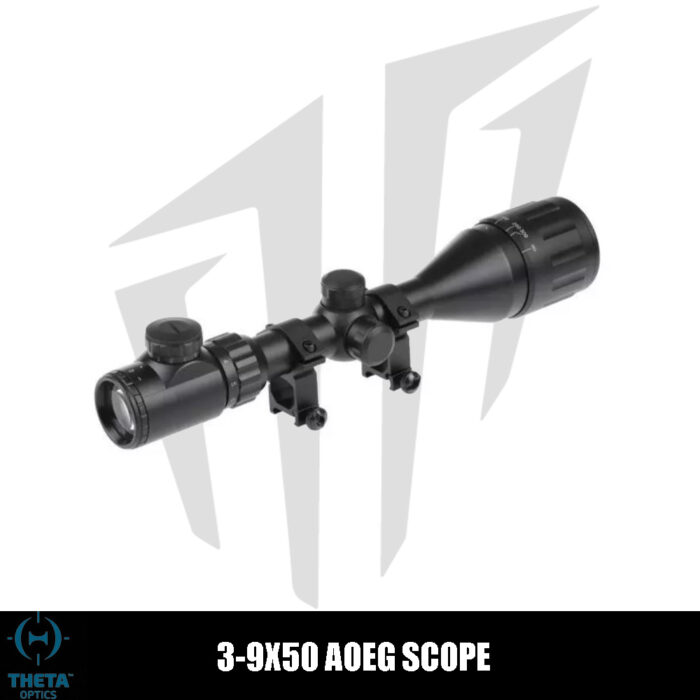 Theta Optics 3-9×50 AOEG Dürbün – Siyah