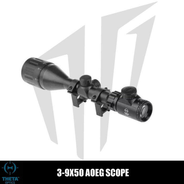 Theta Optics 3-9×50 AOEG Dürbün – Siyah