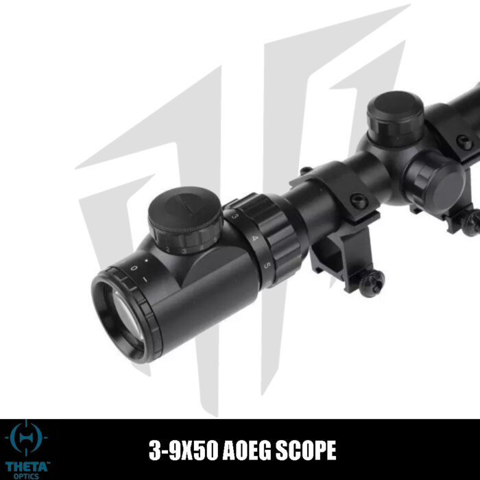 Theta Optics 3-9×50 AOEG Dürbün – Siyah