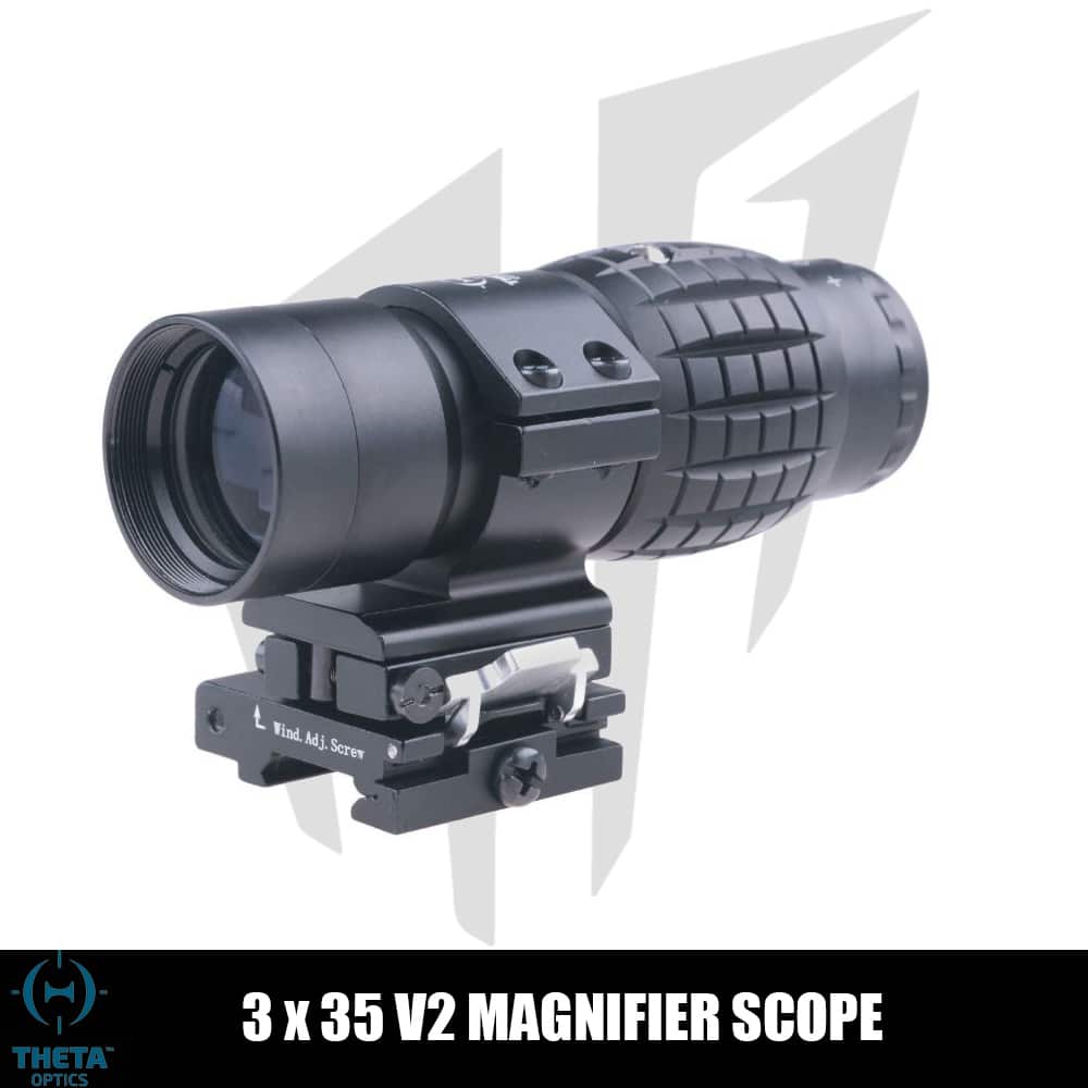 Theta Optics 3×35 V2 Magnifier Dürbün Siyah