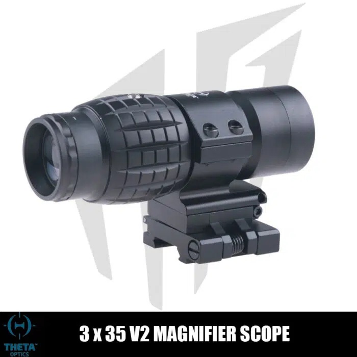 Theta Optics 3×35 V2 Magnifier Dürbün Siyah
