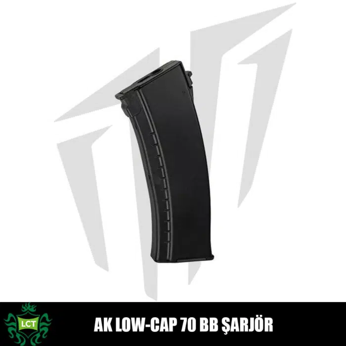LCT AK74 için Low-Cap 70’lik Airsoft Şarjörü Siyah