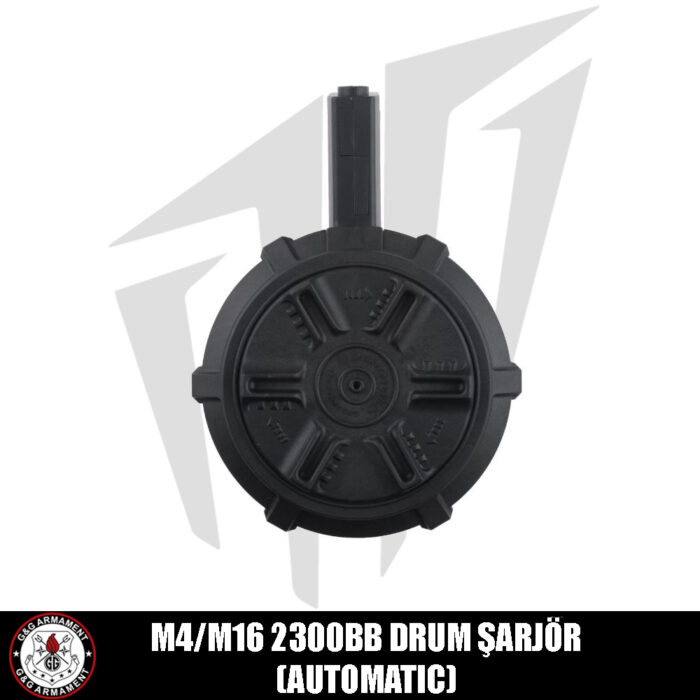 G&G M4/M16 Tüfekler için 2300 BB Drum Airsoft Şarjörü – Otomatik