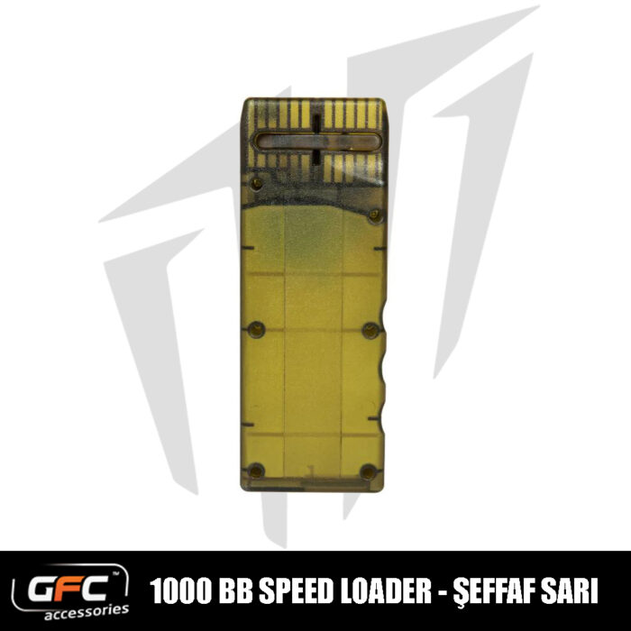 GFC M4/M16 Şerjörlere Uyumlu 1000BB Kapasiteli Speed Loader – Şeffaf Sarı