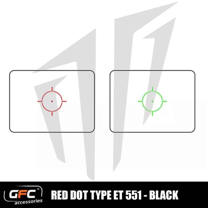 GFC ET 551 Type Red Dot Siyah