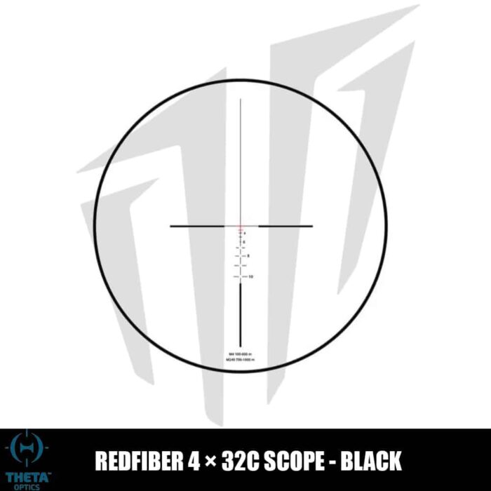 Theta Optics RedFiber 4×32C Dürbün Siyah
