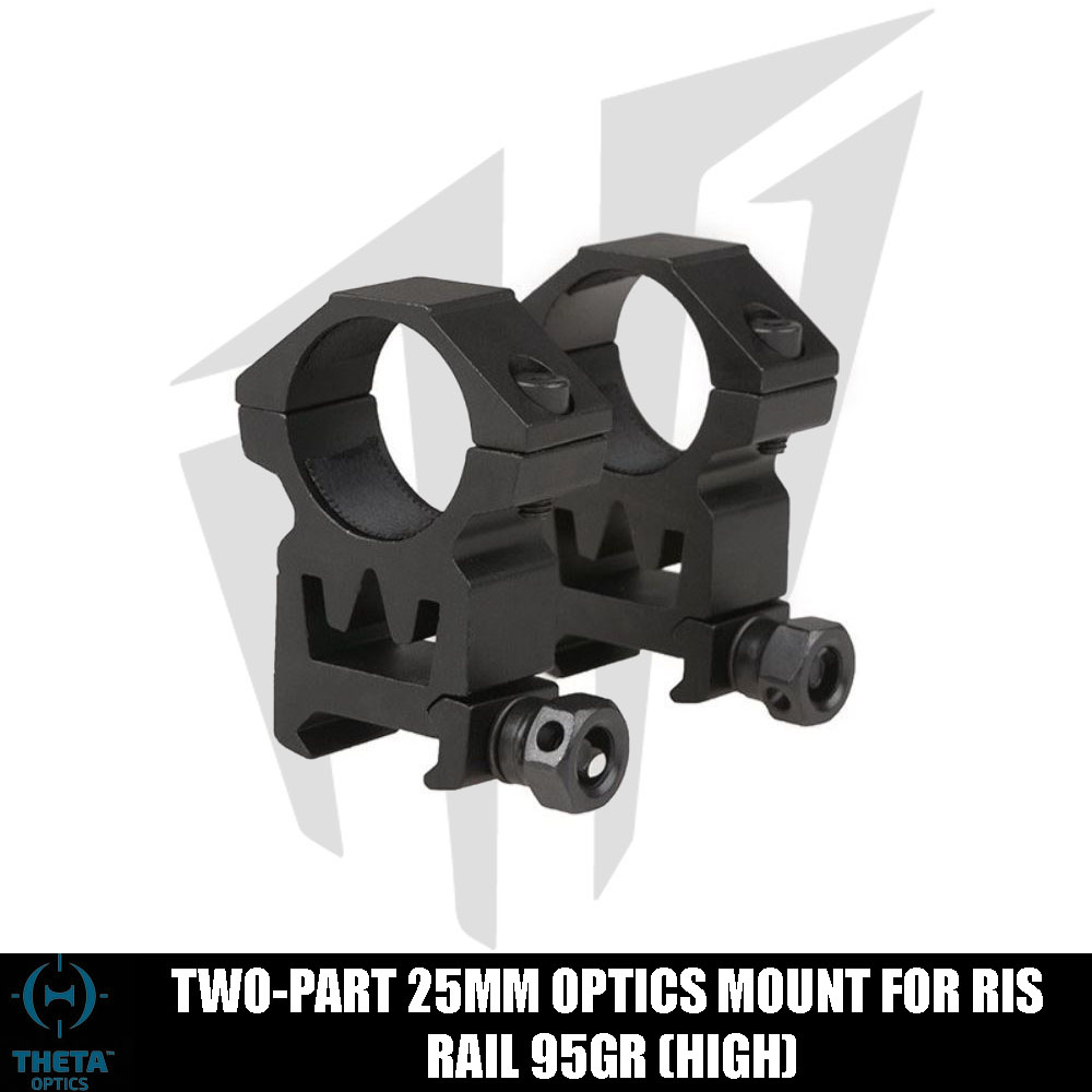 Two-Part 25mm Optics Mount For RIS Rail 95gr (High)