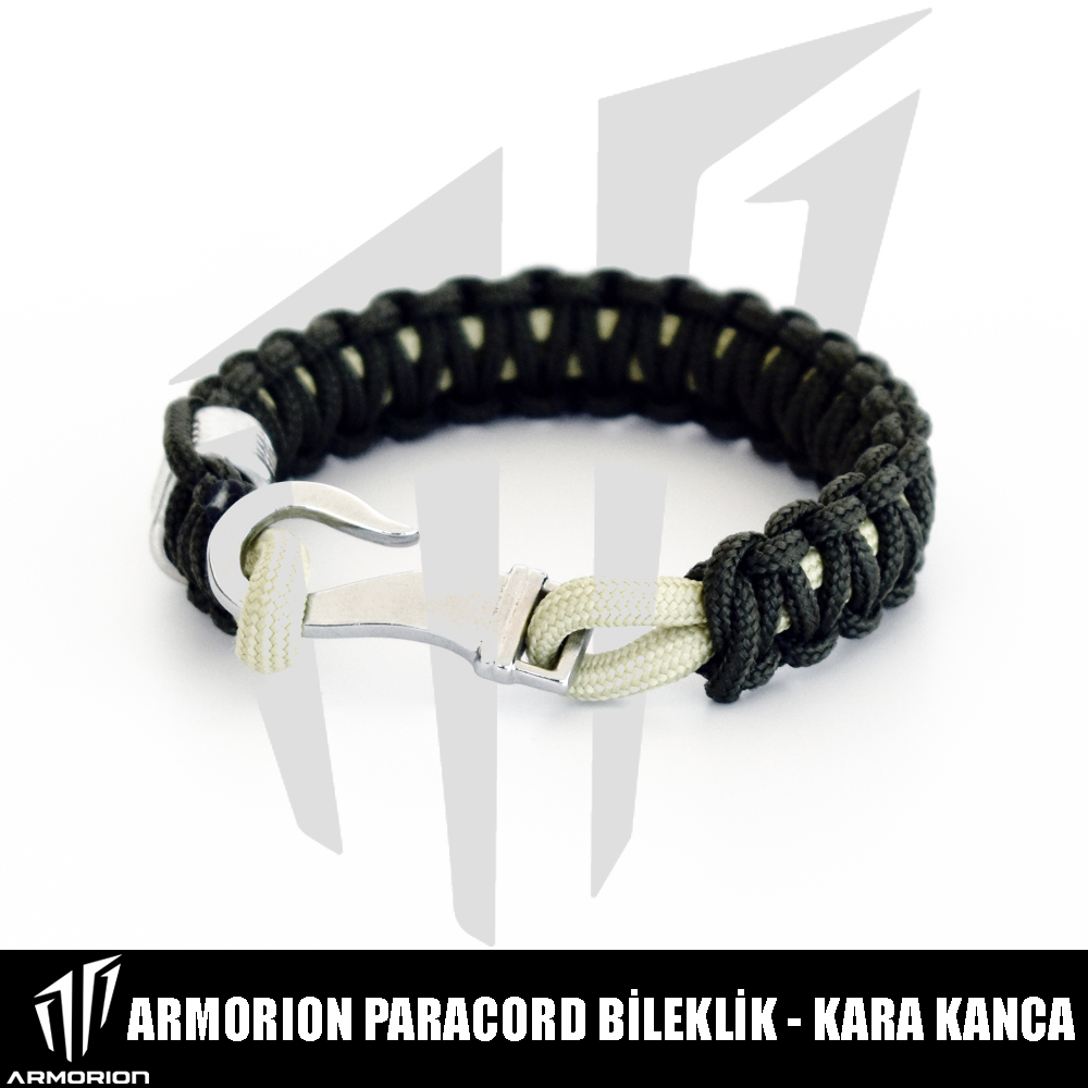 Armorion Paracord Bileklik Kara Kanca