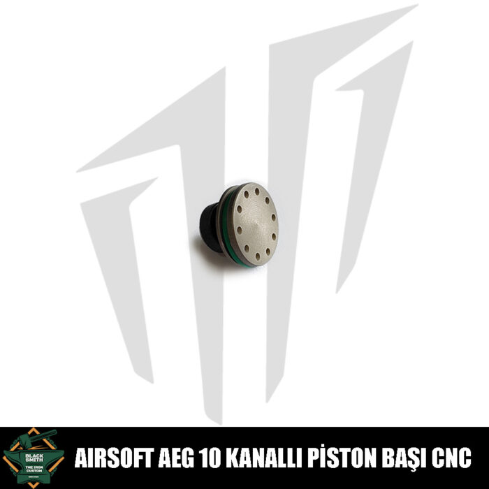 BlackSmith Custom AEG 10 Kanallı Airsoft Piston Başı CNC