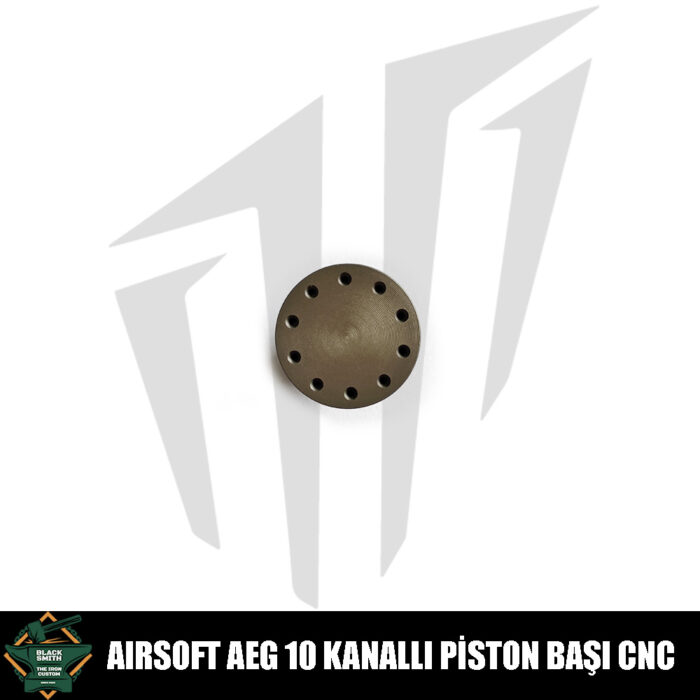 BlackSmith Custom AEG 10 Kanallı Airsoft Piston Başı CNC