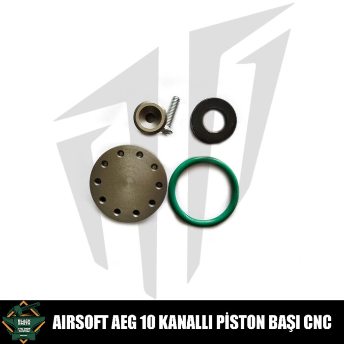 BlackSmith Custom AEG 10 Kanallı Airsoft Piston Başı CNC