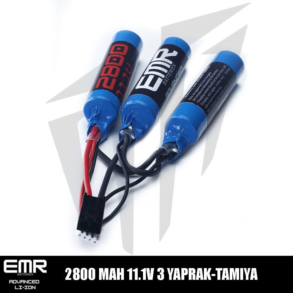 EMR 11.1V 2800 Mah 3 Yaprak Tamiya Lithium-Ion Pil