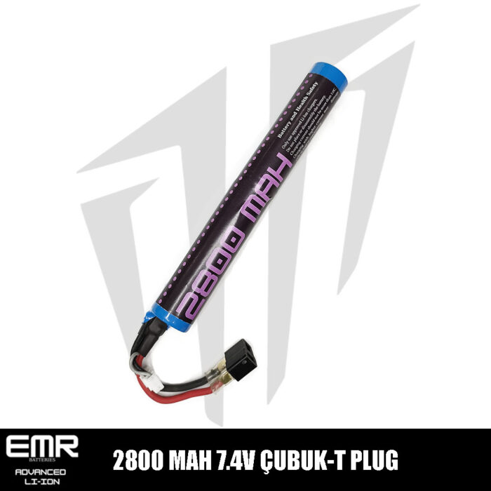 EMR 7.4V 2800 Mah Çubuk T Plug Lithium-Ion Pil