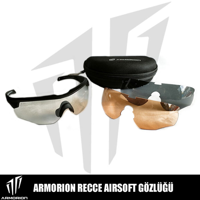 Armorion Recce Airsoft Gözlüğü – 3 Lens