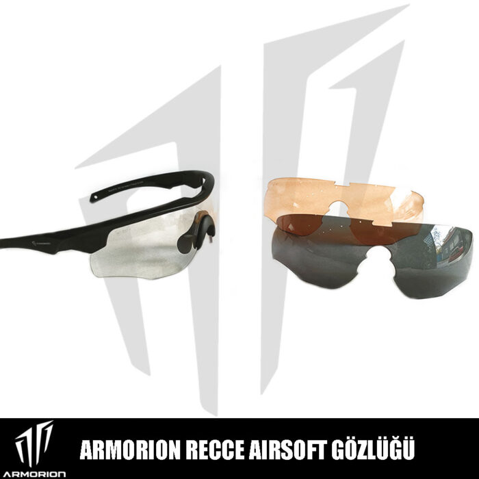 Armorion Recce Airsoft Gözlüğü – 3 Lens