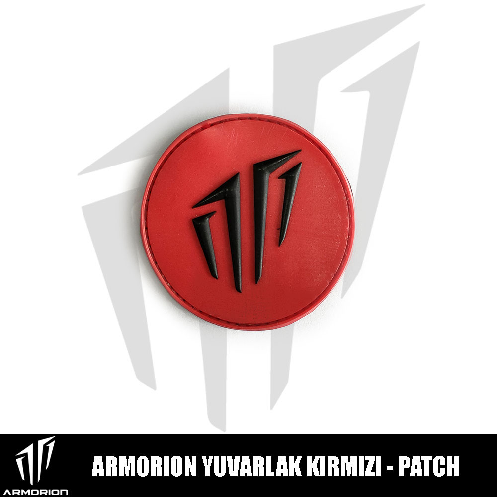 Armorion Yuvarlak Kırmızı Patch