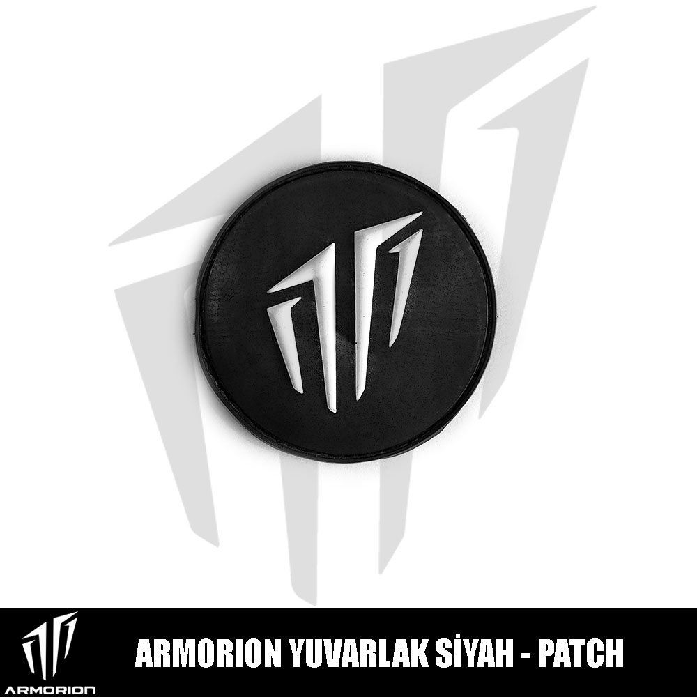 Armorion Yuvarlak Siyah Patch