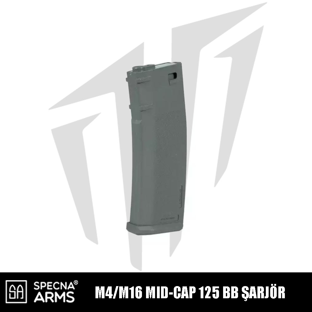 Specna Arms 125BB’lik S-Mag Mid-Cap Airsoft Şarjör – Gri