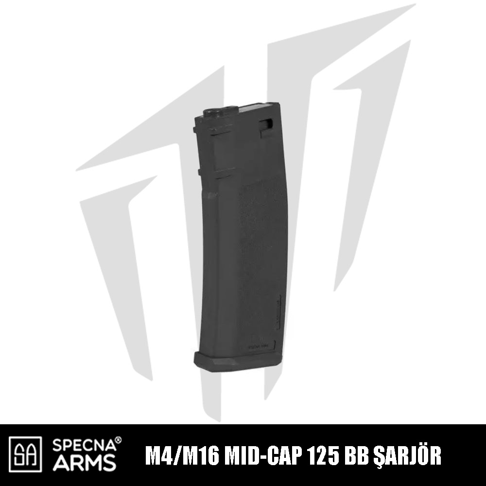 Specna Arms 125BB'lik S-Mag Mid-Cap Airsoft Şarjör - siyah