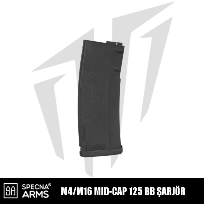 Specna Arms 125BB'lik S-Mag Mid-Cap Airsoft Şarjör - siyah
