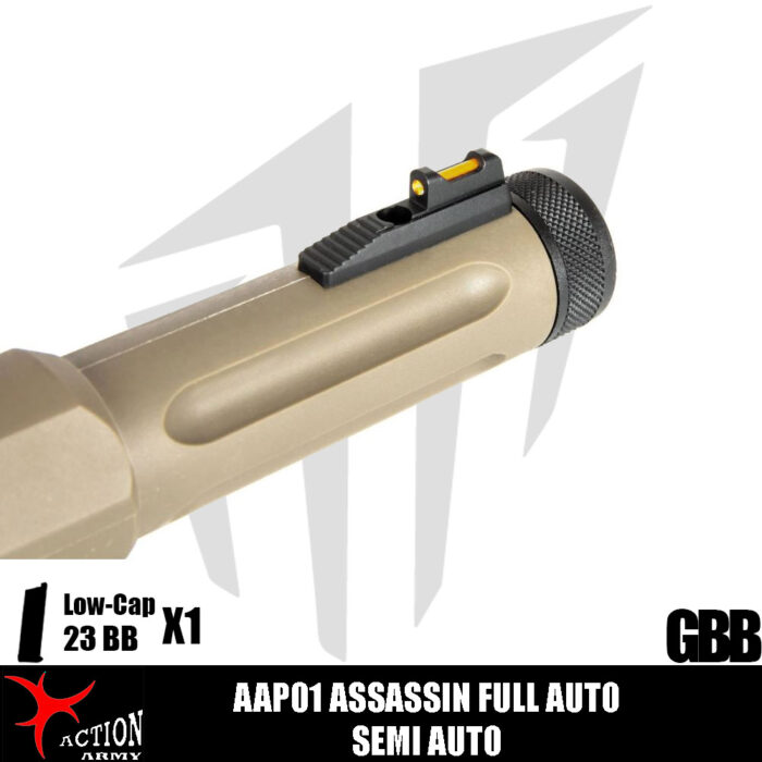 Action Army AAP01 Assassin Tam Otomatik / Yarı Otomatik Airsoft Tabanca - Dark Earth