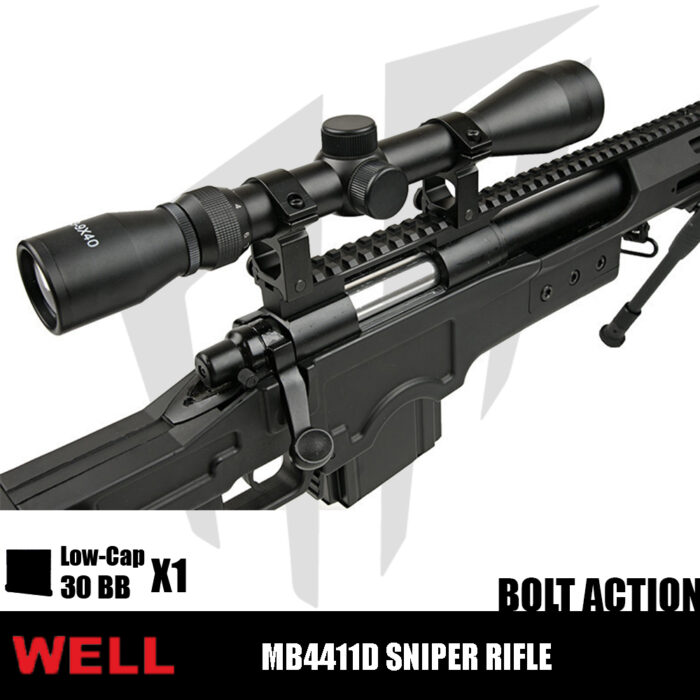 Well MB4411D Sniper Dürbünlü Airsoft Tüfeği – Siyah