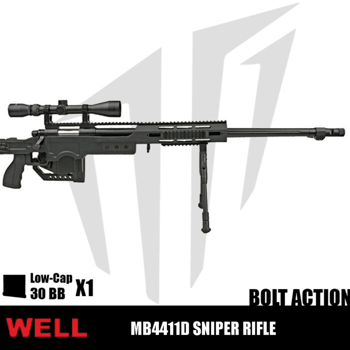 Well MB4411D Sniper Dürbünlü Airsoft Tüfeği – Siyah